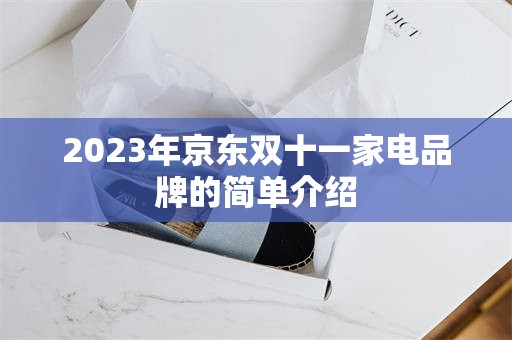 2023年京东双十一家电品牌的简单介绍