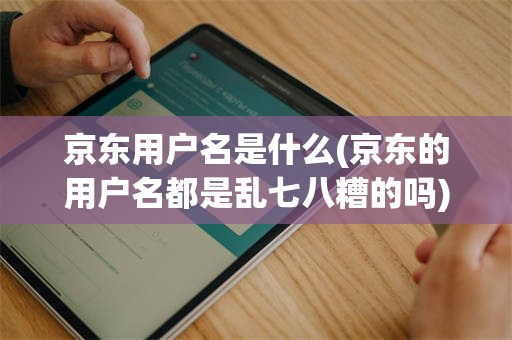 京东用户名是什么(京东的用户名都是乱七八糟的吗)