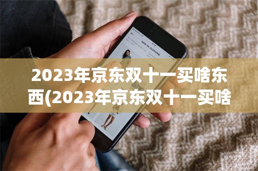 2023年京东双十一买啥东西(2023年京东双十一买啥东西便宜)