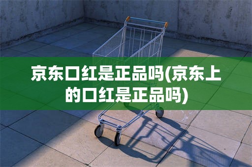 京东口红是正品吗(京东上的口红是正品吗)