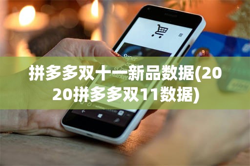 拼多多双十一新品数据(2020拼多多双11数据)