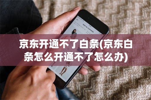 京东开通不了白条(京东白条怎么开通不了怎么办)